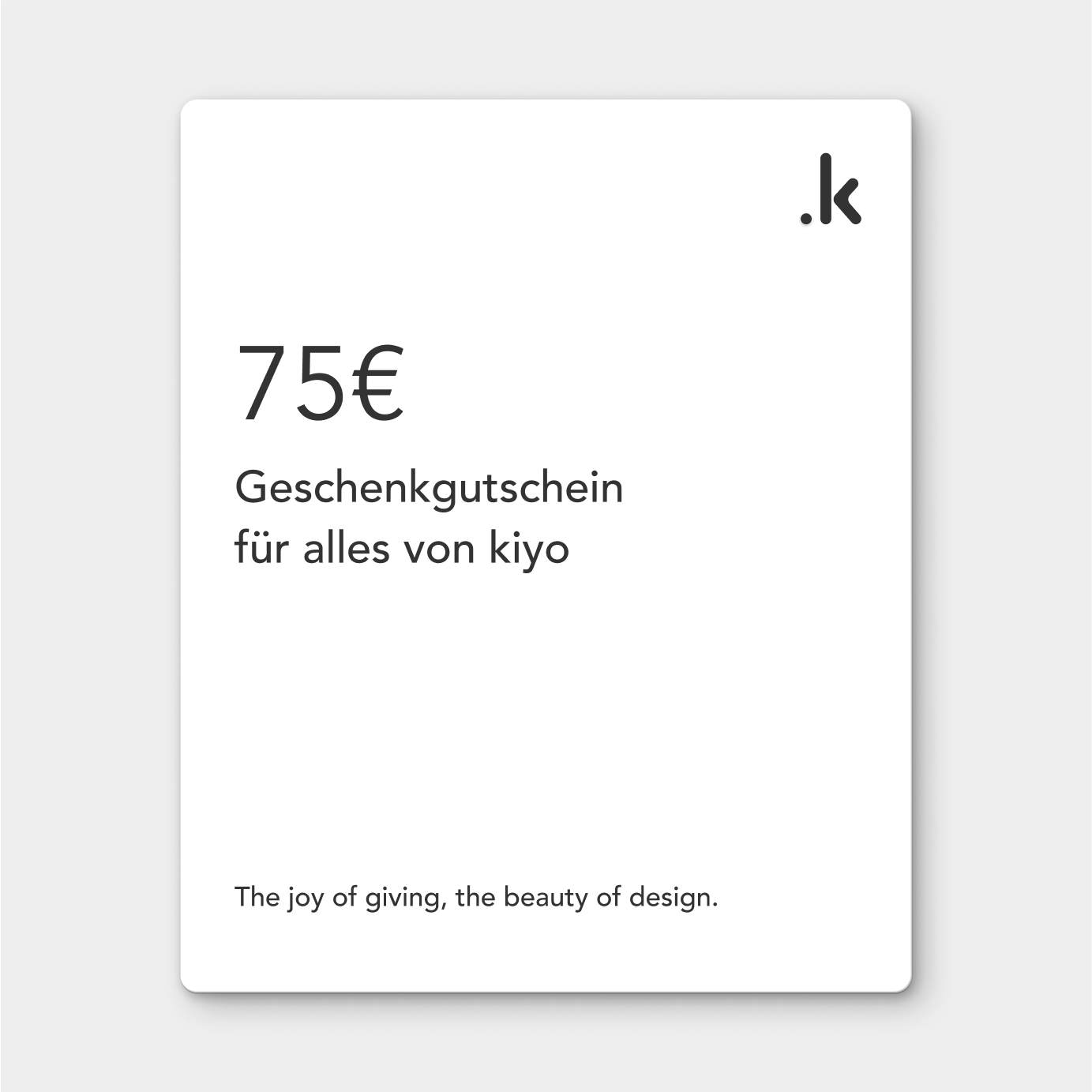 75€ Geschenkgutschein für Modulare Regalsysteme aus Würfeln